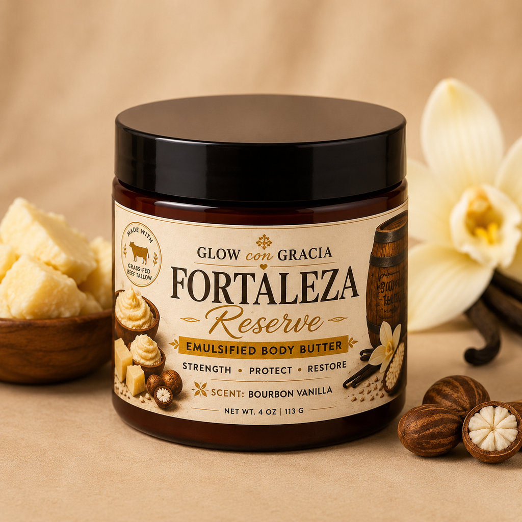 Fortaleza Reserve
Grass-Fed Beef Tallow Emulsified Body Butter