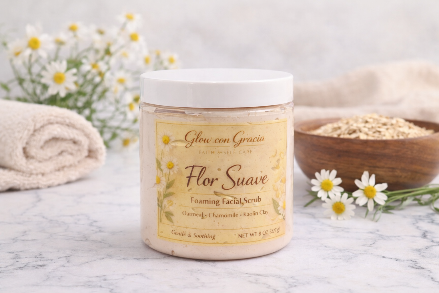Flor Suave - Gentle Foaming Facial Exfoliant