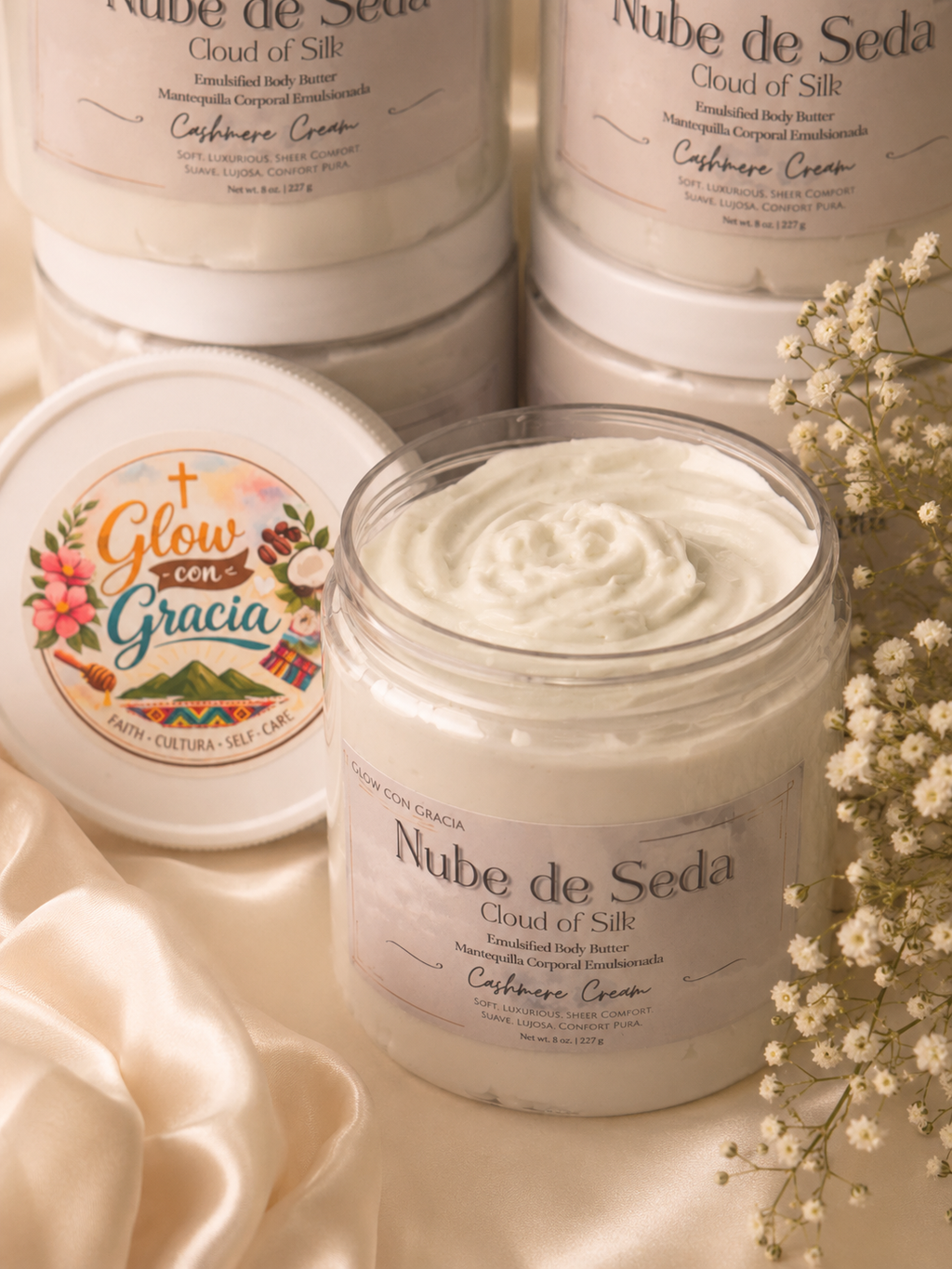 Nube de Seda Mantequilla Corporal Emulsionada | Cloud of Silk Emulsified Butter Cream (Cashmere Cream)