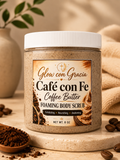 Café con Fe | Foaming Coffee Butter Body Scrub | Renewing Exfoliation